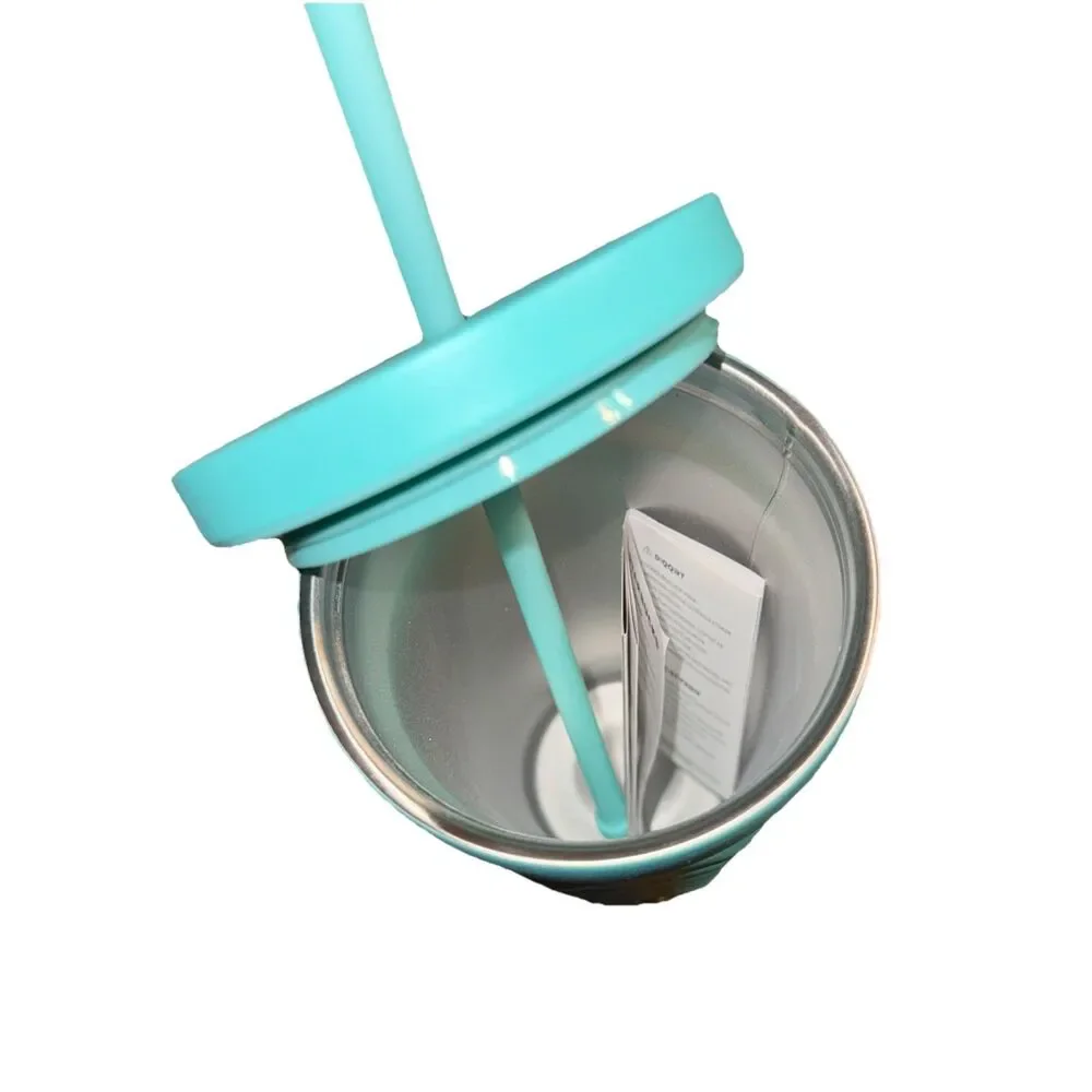 Starbucks 2025 Summer Europe UK Diamond Turquoise Cyan Blue SS Cup Tumbler 19oz